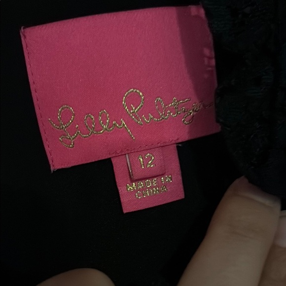 Lilly Pulitzer Elegant Black Lace Dress - Picture 3 of 3